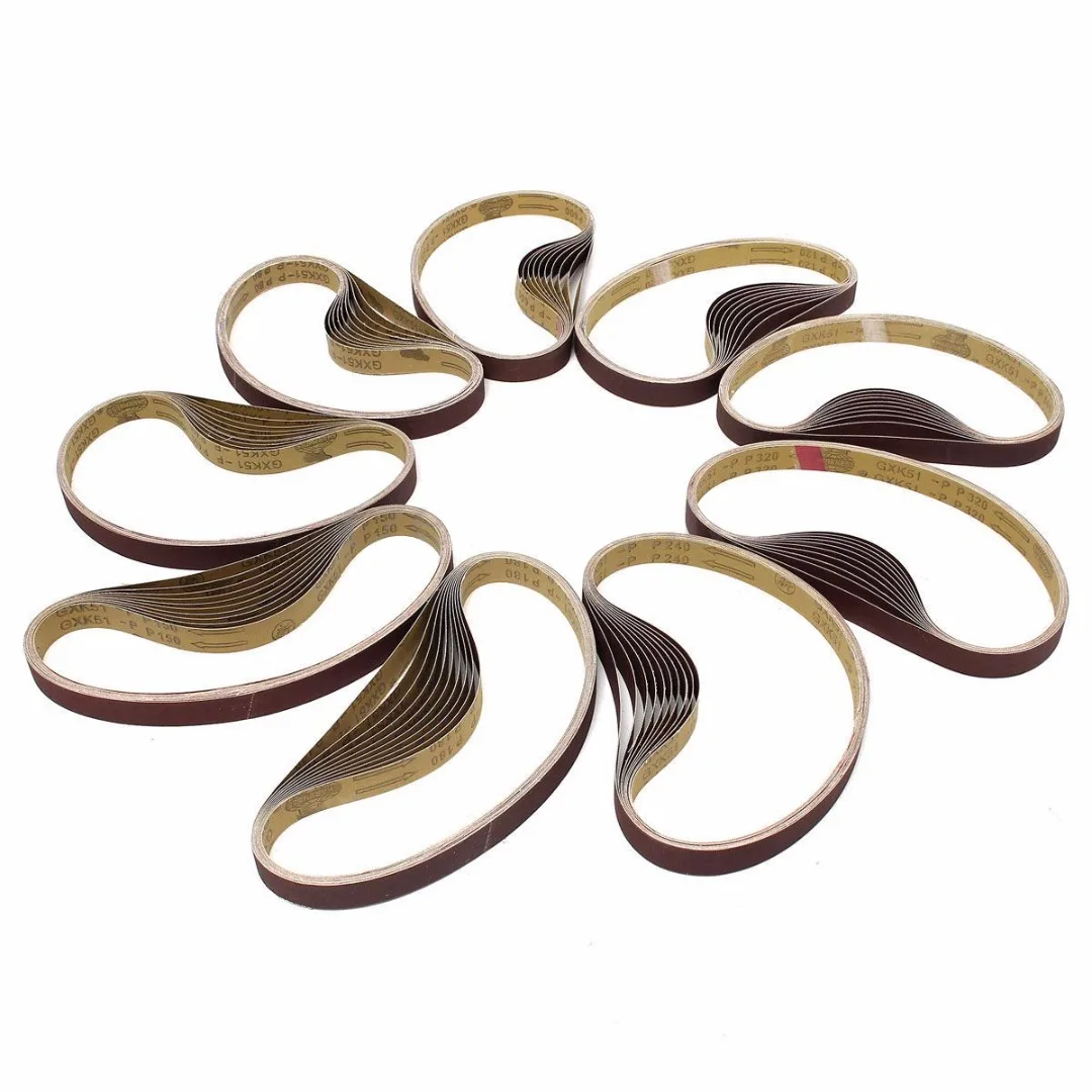 10pcs New 760mm*25mm Abrasive Sanding Belts for Rexon Clarke 80 Grit~600 Grit