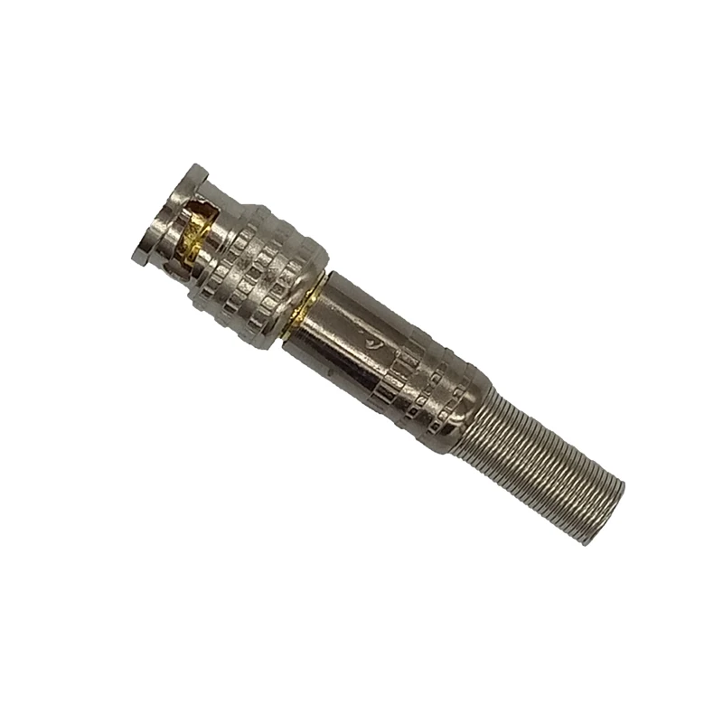 Evolylcam 5PCS Gold BNC Male Video Plug Coupler Connector to Screw For RG59 Cable Adapter CCTV Security Camera System Converter