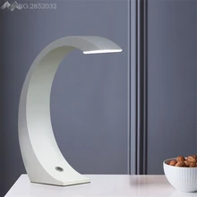 Скандинавские современные сенсорные светодиодные настольные лампы белый стол светильники для спальни прикроватные лампы работа обучение чтению освещение дома светильники Декор