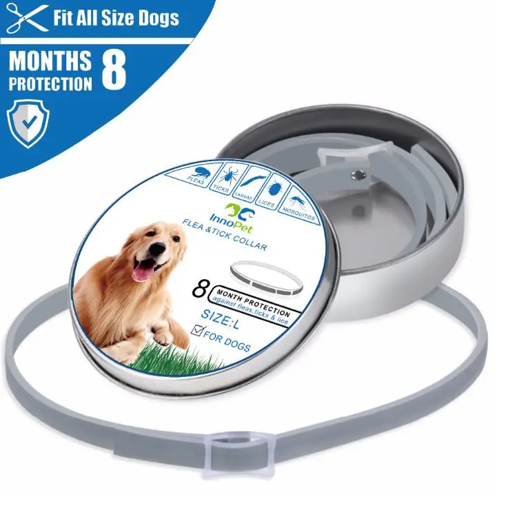 

Pet Dog Repellent Collar Anti Flea Ticks Mosquitoes Outdoor Protective Adjustable PET Collar 8 Months Long-term Protection
