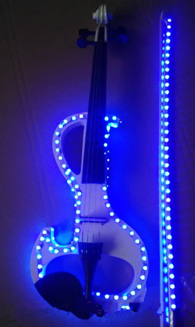 

Crystal Acrylic Violin Led Electronic Violin Electro-acoustic Violin 4/4