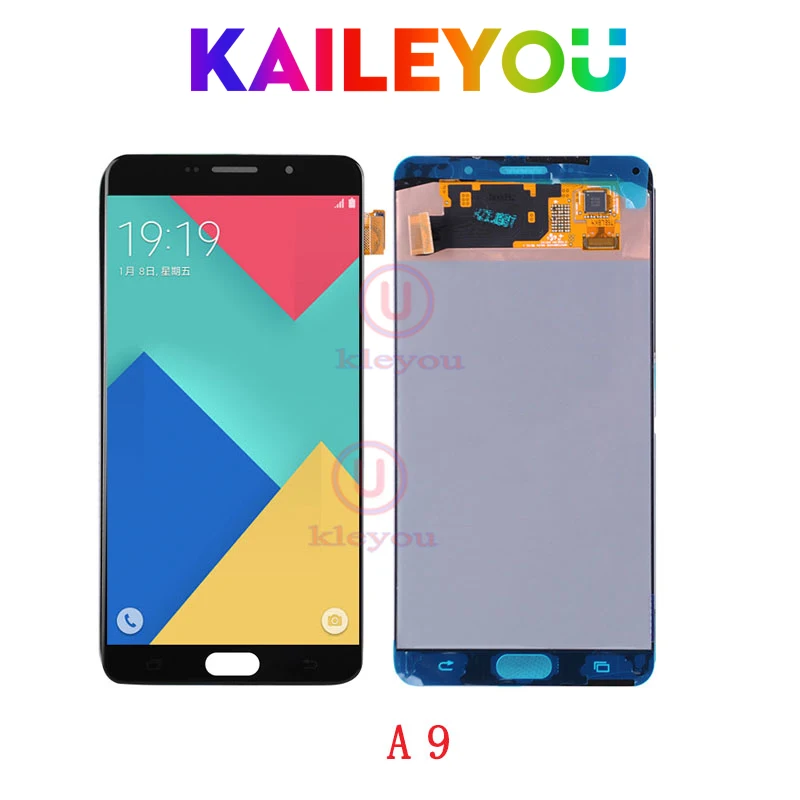 

Tested 6.0" Gold AMOLED Display for SAMSUNG Galaxy A9 LCD Screen Touch Digitizer 2016 A9 Pro A910 A9100 Display Replacement