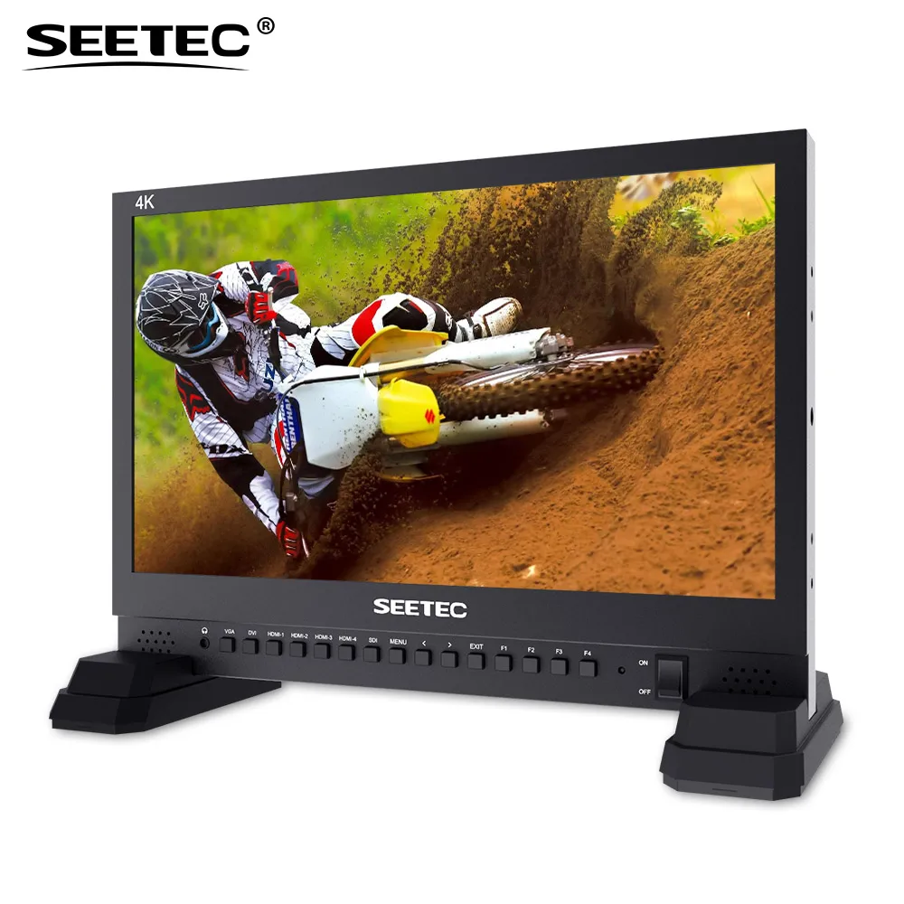 Монитор трансляции Seetec 4K156 9HSD 384 15 6 дюйма IPS UHD 3840x2160 4K с 3G SDI HDMIx4 Quad Разделенный
