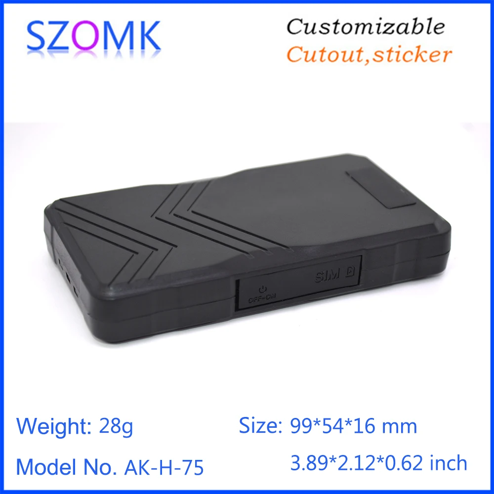 

4 pcs 99*54*16mm plastic enclosure electronics junction box for Car motorcycle vehicle tracking device GPS tracking plastic box