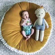 Горячая Распродажа мягкий круглый толстый ковер декоративные напольные коврики малыши Дети ребята игровая ползать коврик коврики для прихожей