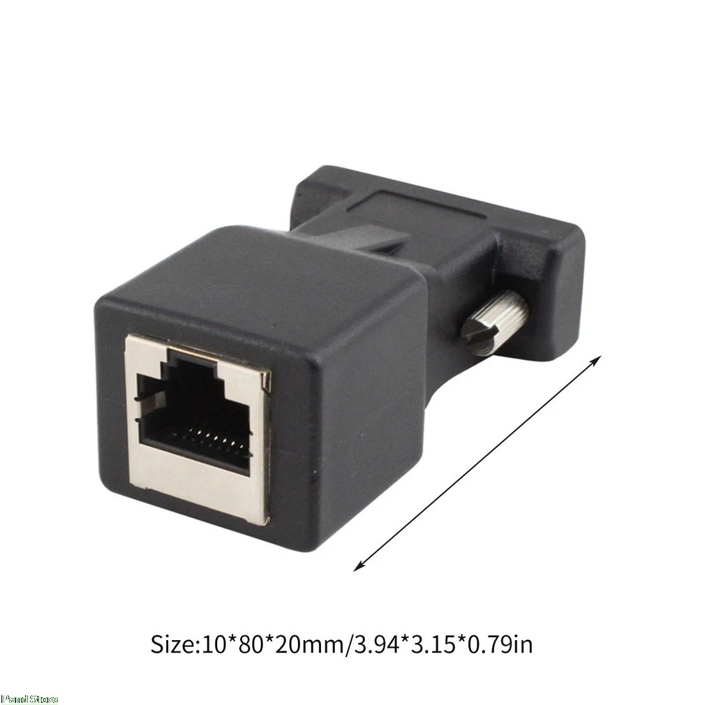 Ethernet VGA мужской и женской паре RJ45 15-контактный разъем сетевого адаптера удлинитель сетевого кабеля VGA революция rj45 головы