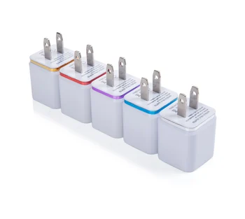 

VBNM 100X Dual USB Cell Mobile Phone Charger 5V2.1A/1A EU US Plug Wall Power Adapter for ipad iPhone Samsung HTC Cell Phones
