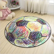 Модемный Стиль Круглый ковер детский коврик для спальни прикроватный коврик Tapete детский ползающий коврик в прихожую коврик Детская комната декоративные ковры