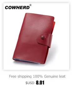 Excellent quality! Genuine Leather Unisex Card Holder Wallets Female Credit Card Holders Women Pillow Card holder w/ photo 2221