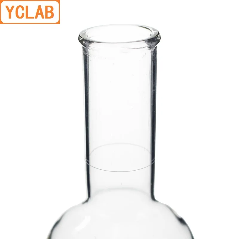 YCLAB 100mL Volumetric Flask Steel Two Use Bottle Glass with one Graduation Mark Laboratory Chemistry Equipment