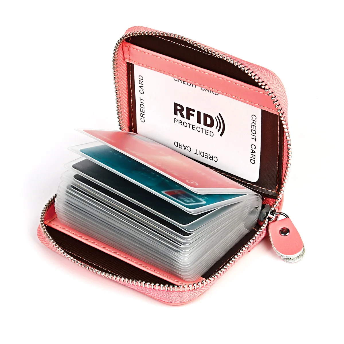 Women Business Card Holder Cow Leather Card Wallet Prevent RFID Female Credit Card Holder New Arrival Porte Carte Tarjetero Muje