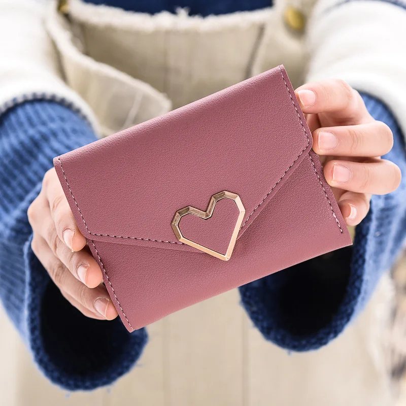 

MONNET CAUTHY Wallets for Women Concise Leisure Fashion Multi Card Slot Solid Color Red Grey Black Purple Standard Short Wallet