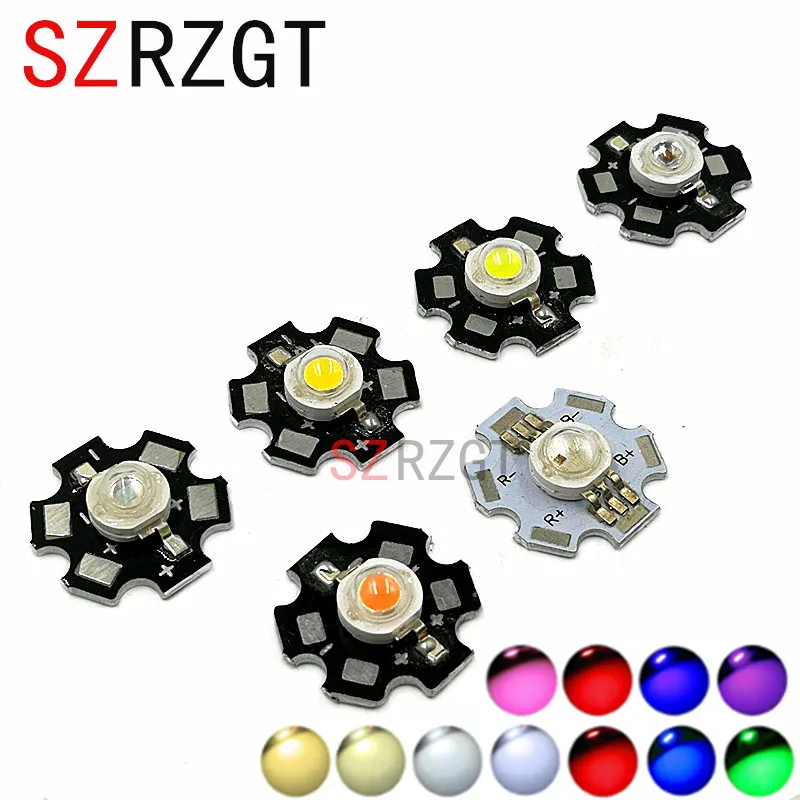

10pcs 1W 3W High Power LED light , Red, Green, Blue, Yellow, RGB,white(neutral White), Warm White, Cool White