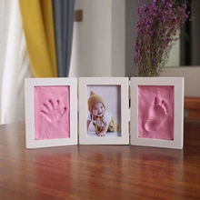 Special Price Cute Baby Photo frame DIY handprint Imprint Air Drying Soft Clay Footprint Kids Casting Parent-child hand inkpad fingerprint Special Price Cute Baby Photo frame DIY handprint Imprint Air Drying Soft Clay Footprint Kids Casting Parent-child hand inkpad fingerprint