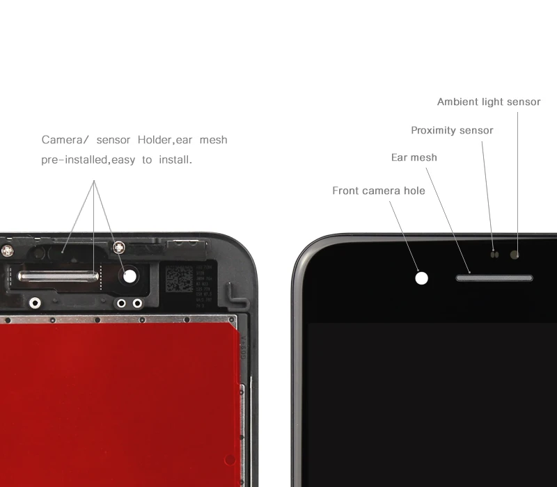 Pces para Iphone Assembléia para Iphone Lcd com Tela de Toque 3d para Oem Plus Display Substituição Digitador Tela 3 8 Lcd 4 Cheap LCDs de celular