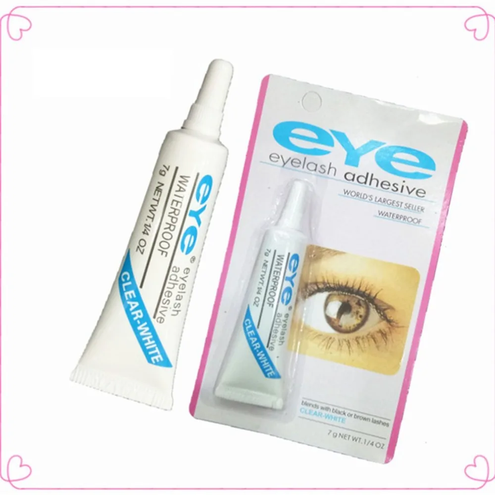 Women Beauty Waterproof False Lashes Eyelashes Makeup Adhesive Eye Lash