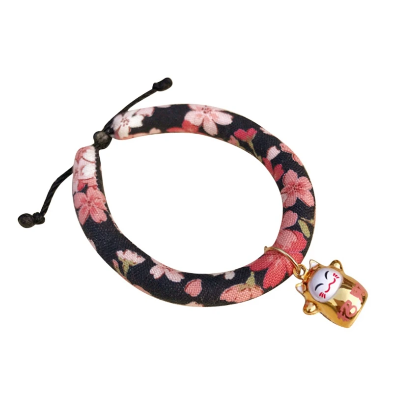 Cute Japanese Style Pet Cats Collar Handmade Cat Dog Collars Adjustable Necklace 4 Shape Collar For Dogs Cute Japanese Style Pet Cats Collar Handmade Cat Dog Collars Adjustable Necklace 4 Shape Collar For Dogs