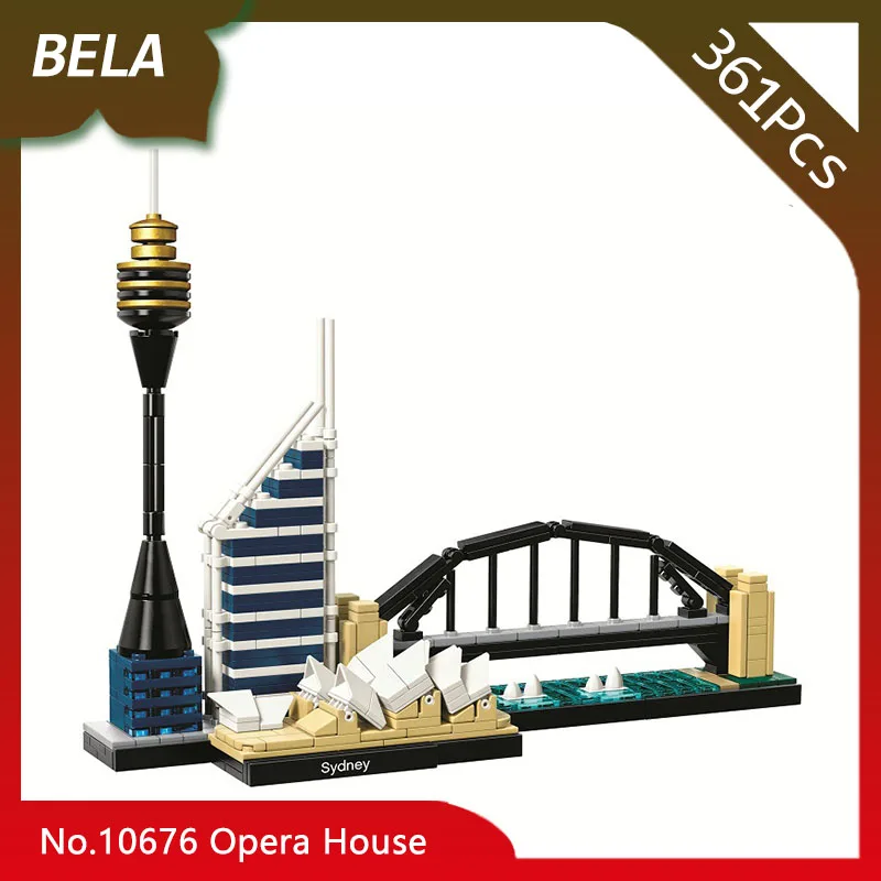 

Bela 10676 Architecture Series 361pcs The Opera House Tower Bridge Model Building Blocks Bricks Compatible with Legoings