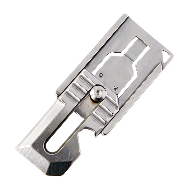 

QingGear Multi Tool Sliding Tool Bottle Opener Scraper Flathead Screwdriver Pry Edge for Outdoor EDC Pocket Tool
