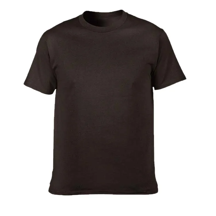 GILDAN, брендовая пустая футболка, мужские футболки с коротким рукавом, одноцветные, хлопок, Homme, футболка, 3XL, летняя мужская одежда размера плюс - Цвет: Dark chocolate