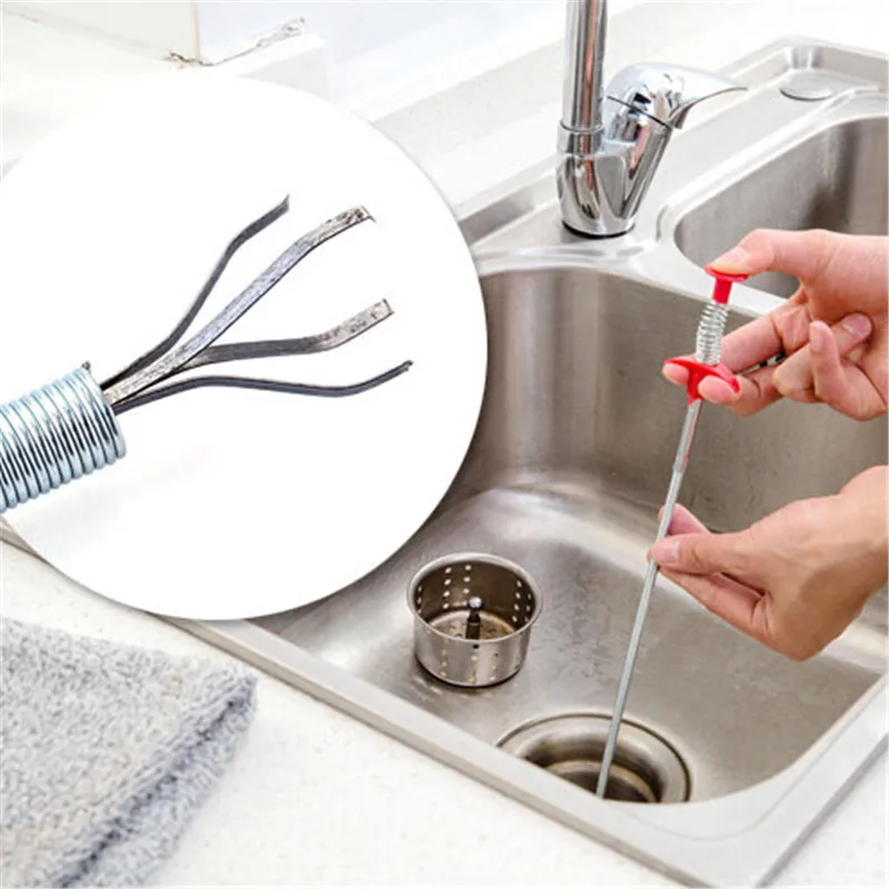 

2016 Hot Home Bathroom Kitchen Sink Drain Filter Cleaner Sewer Dredge Device Cleaning Tool