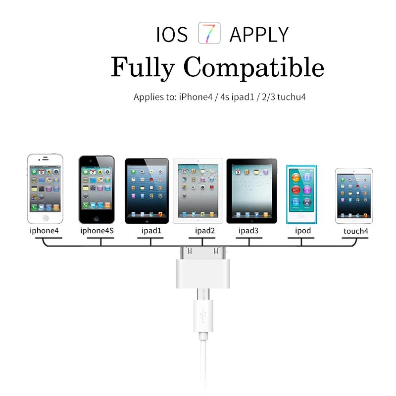 Micro-USB-Adapter-Quick-Charging-Converter-for-iphone-4s-4-for-ipad-2-for-ipad-3-USB-3.0-OTG-Cable-USB-C-Charger-Line-USB-30-Pin-4