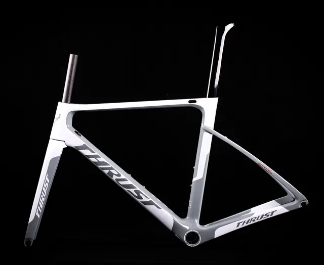 $US $399.35 THRUST Road Bike Frame V Brake Full Fiber Carbon Fame Road China 700C Di2 Mechanical 7 Colors