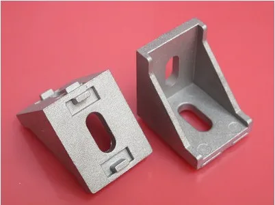 

50pcs/lots 3030 corner fitting angle aluminum 35 x 35 L connector bracket fastener match use 3030 industrial aluminum profile