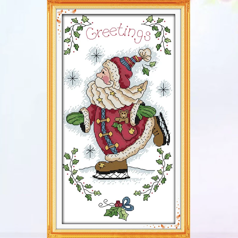 Набор для вышивки крестиком Дед Мороз 14 ct11ct|counted cross stitch kits|chinese painting kitcross santa |
