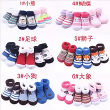 3Pairs/Lot Newborn Baby Unisex Boys Girls Newborn Baby First Walkers Winter Autumn Sports Socks Infant Toddler Cotton Socks