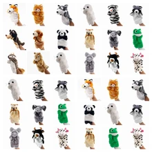 Милые животные, ручная кукольная кукла, плюшевые куклы для детей, панда, мышь, пальчиковая марионетка на перчатке, Обучающие Детские игрушки, животные, ручные кукольные игрушки