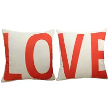 Горячая Мода 45*45 см любовь Мода хлопок хлопковый пух диван наволочки подушек для сидения подушки Чехлы только для вас