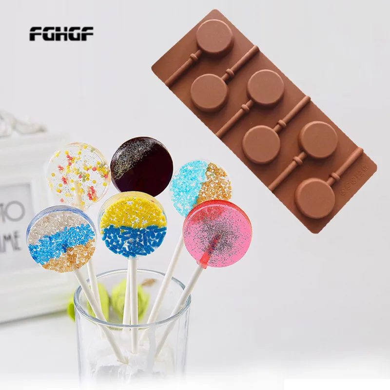 Reusable Silicone Round Lollipop Mold Can Make Starry Lollipops