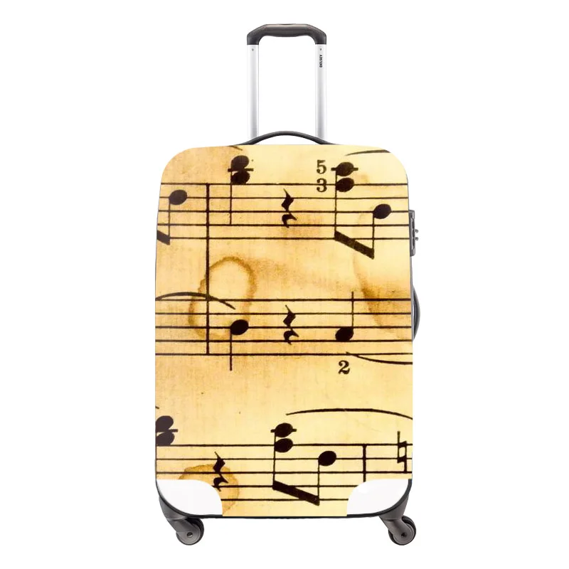 Водонепроницаемый защитный чехол для багажа в китайском стиле, для 18-30 дюймов, Дорожный чемодан в полоску, эластичные Чехлы для багажа на колесиках - Цвет: Хаки