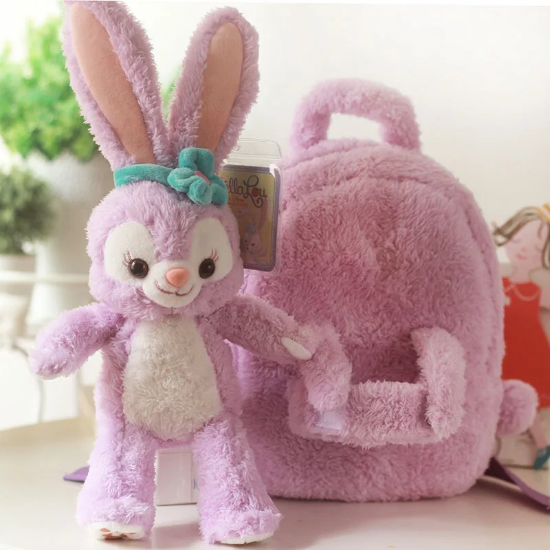 Stellalou Rabbit плюшевый рюкзак Duffy Bear новые друзья мягкие игрушки Детский Школьный Рюкзак Мягкая Кукла Плюшевая сумка в форме животного подарки для девочек