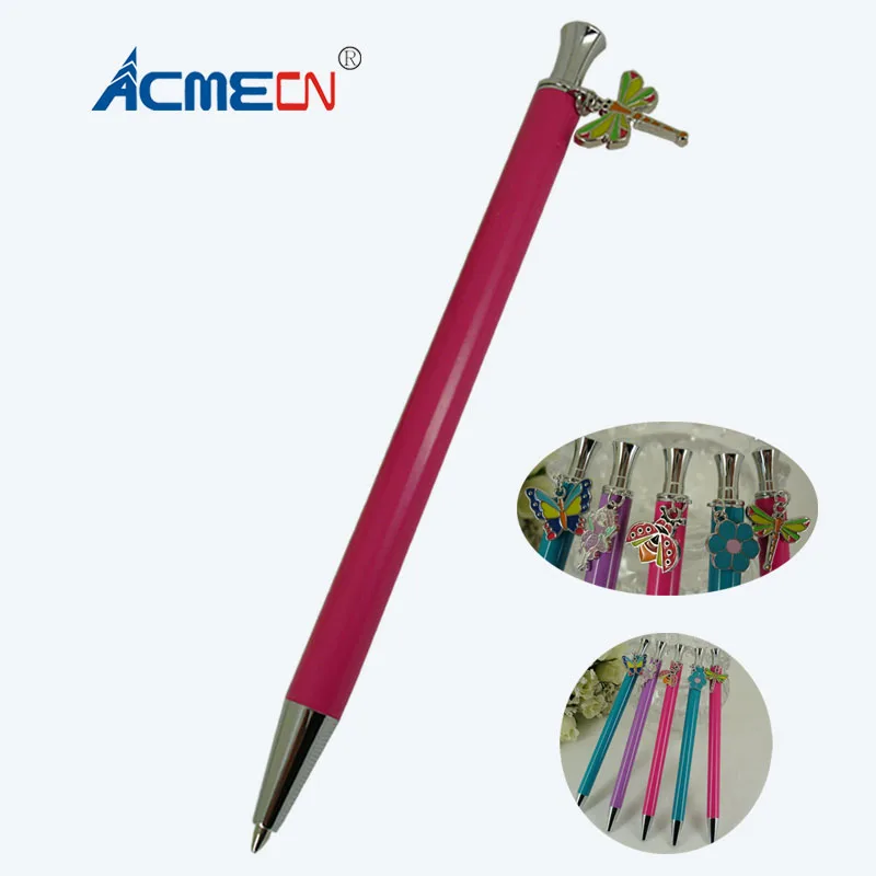 

ACMECN Ball Pen with Pendent Cute & Slim Design Pen with ornament for School Student Writing Stationery Cool Propelling Pen1715B