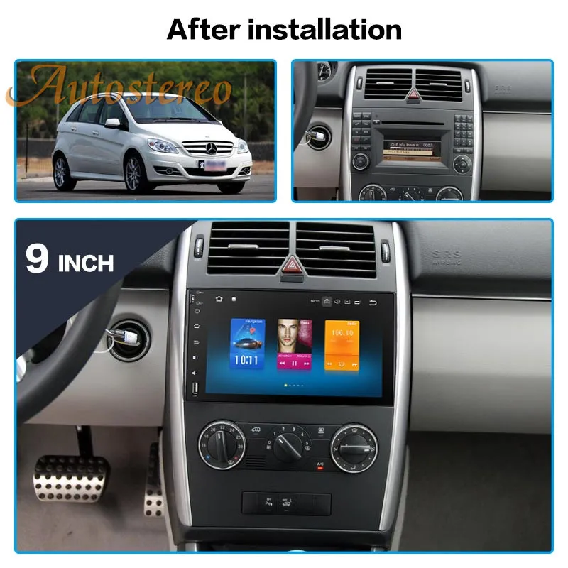 Discount DSP Android 9 64GB No Car DVD Player GPS navigation For Mercedes Benz Sprinte B200 Vito Viano W469 Auto Radio Multimedia player 3