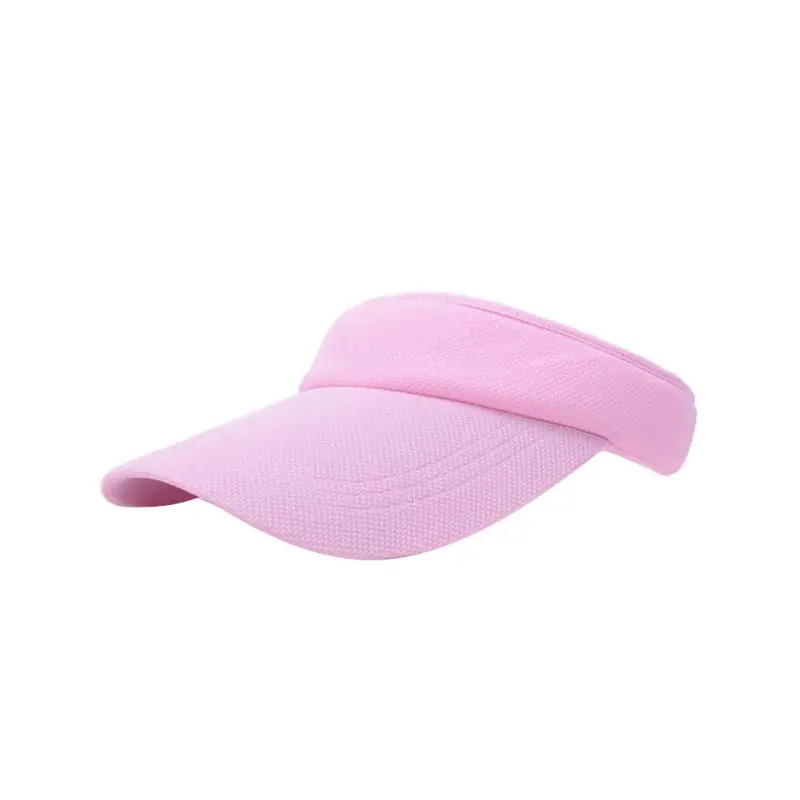 New Style Hat Caps Comfortable Shading Unisex Summer Golf Tennis Hats Women Men Sports Wide Brim Beach Visor Sun 7 Colors - Color: P