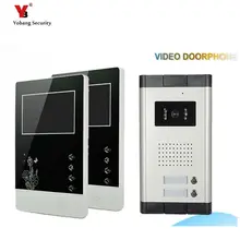 Yobang Security freeship 4.3 inch Apartments of 2 Units Kit Video Door Phone Video Intercom Entrance Doorbell phone Night Vision