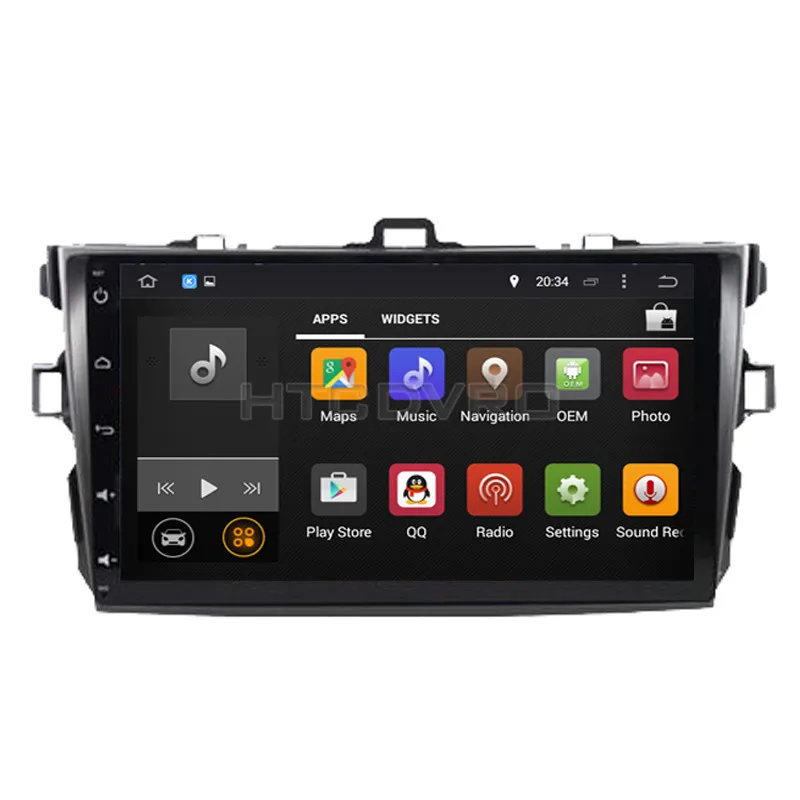 Best YMODVHT 9inch Octa Core 4GB+32GB Android 9.0 Car DVD Player for Toyota Corolla 2007-2010 2011 2012 Radio Stereo GPS Navigation 3