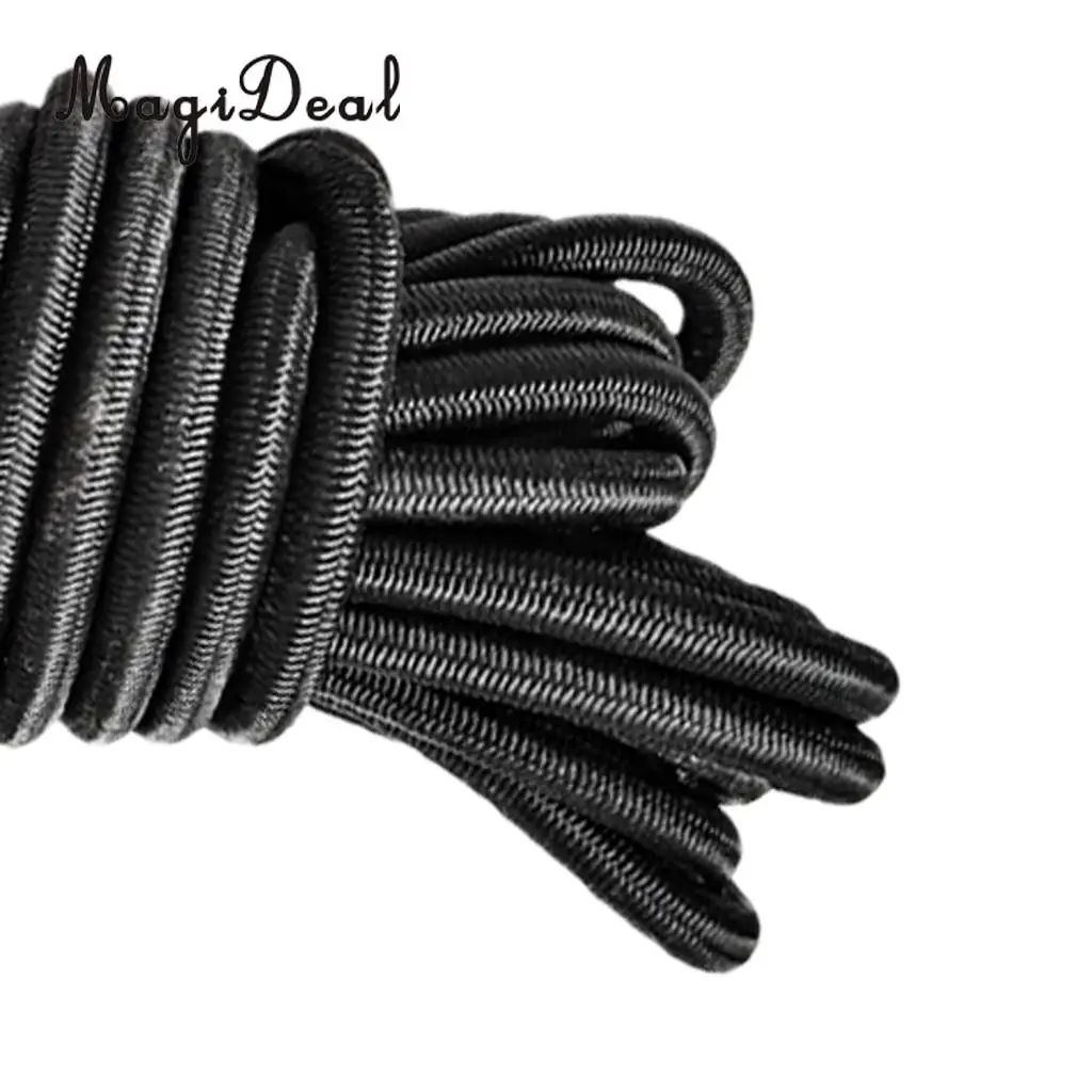 MagiDeal 4mm x 5m Strong Elastic Round Bungee Rope Shock Cord Tie Down Marine Boat Trailer Kayak Surfboard Roof Rack