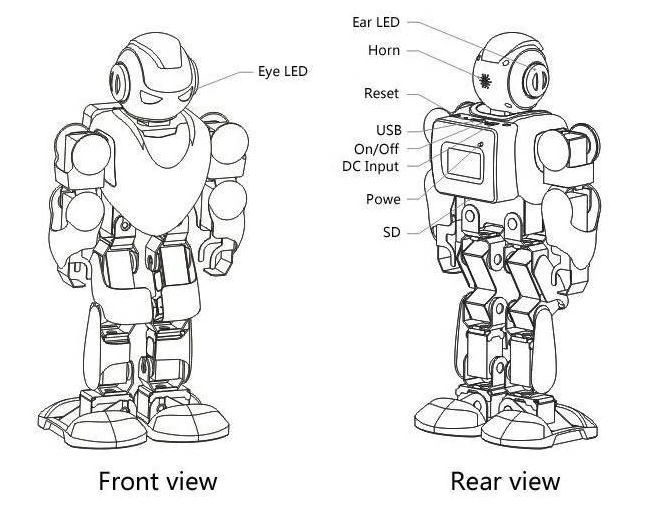 Альфа 1s Завод UBTECH 3D программируемый антропоморфный робот для интеллигентая(ый) жизнь