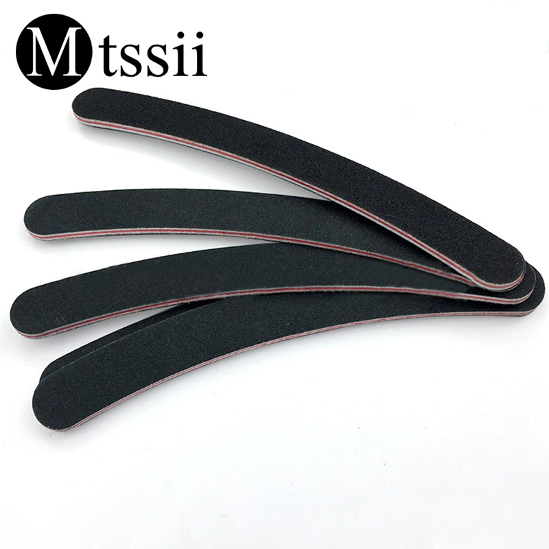

Mtssii 5pcs/set Nail File Double Sided Nail Buffer Strip Banana Shape Buffer for Nails Wear Resistant Nail File Manicure Tool