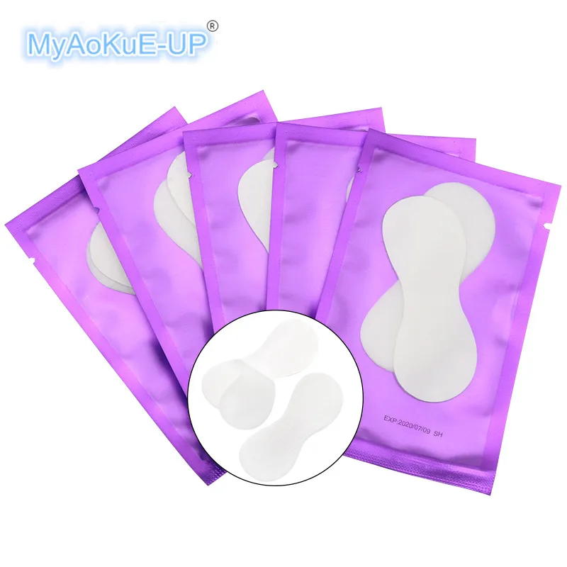 

New Paper Patches 50 Pairs Gourd Shape False Eyelash Under Eyes Pads For Eyelash Extension Make Up Tools Eyelashes Tips Sticker