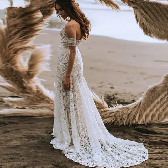 Verão Vestido De Noiva Tropical Vestido Longo Para Casamento No