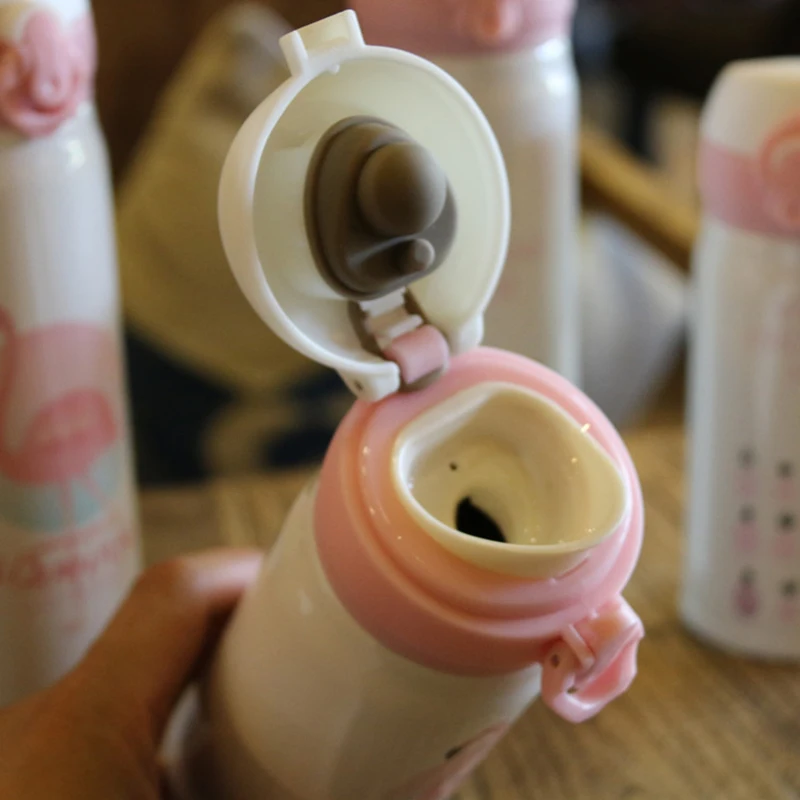 New-Thermos-Cup-Cartoon-Flamingo-Cup-Vacuum-Flask-Cup-Stainless-Steel-Water-Bottle-Travel-Coffee-Mug (4)