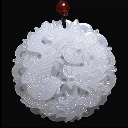 

Carving Dragon and Phoenix Necklace Pendant Lucky Pendant