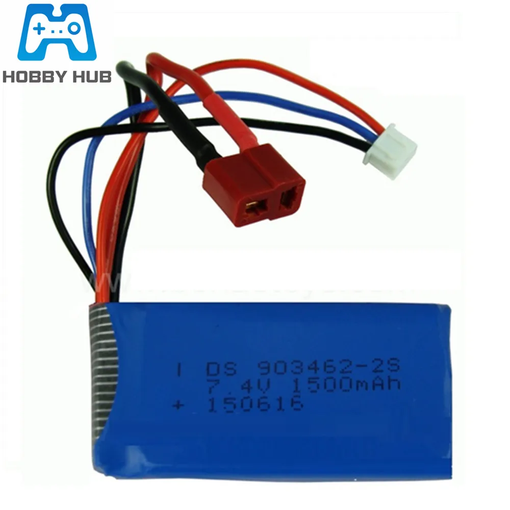 

7.4V 1500mAh Lipo Battery For 12428 12423 Car For FT009 FX067C RC Boat Speedboat battery Lipo 2S 7.4 V 1500 mah 9125 903462-2S
