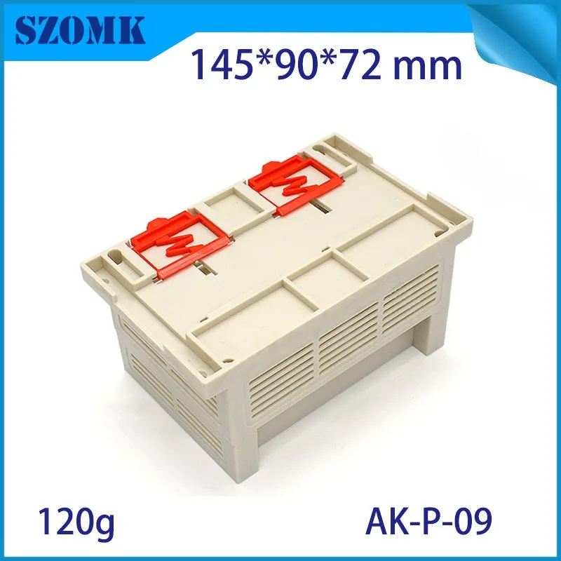 szomk electronics PLC plastic enclosure for pcb junction box din rail enclosure control box szomk instrument enclosure for connectors plastic housing (1)