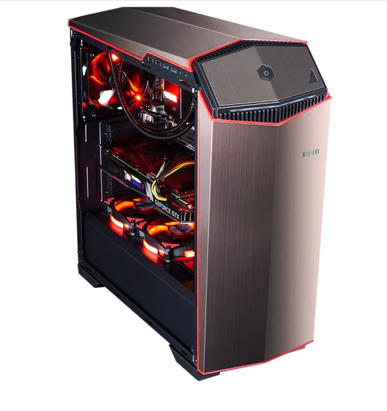 IPASON игровой пк AMD 8-ядерный R7 2700 RTX2070 8G DDR4 16G ram 256G SSD с водяным охлаждением настольные компьютеры в сборе игровые ПК